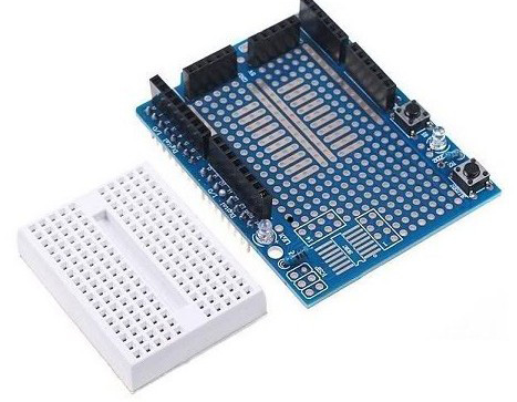ProtoShield نمونه اولیه سپر Arduino با هیئت مدیره نان کوچک