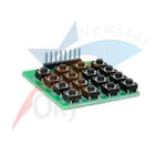 8 پین 16 صفحه کلید PCB 4 × 4 ماژول ماتریس نقطه برای آداویو MCU / AVR / ARM
