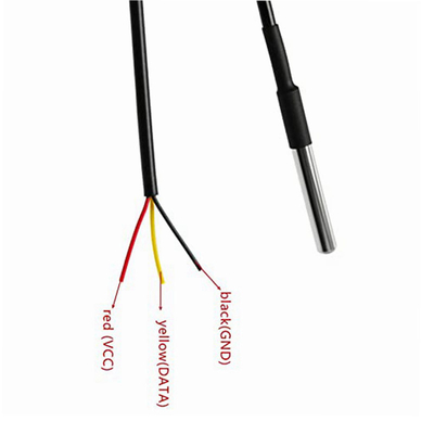 سنسور دمای آب ضد آب 1M DS18B20 لوله دیجیتال ضد زنگ لوله حرارتی کنترل دمای ترمیستور