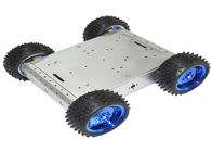 4WD چهار چرخ Arduino هوشمند اتومبیل ربات سیاه آلیاژ آلومینیوم صلیب - کشور خط