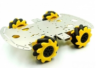 شاسی اتومبیل ربات آلیاژ آلومینیوم RC با چرخ Mecanum