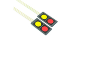پانل سوئیچ مینی غشایی دو دکمه قرمز و زرد 20x40 میلی متر